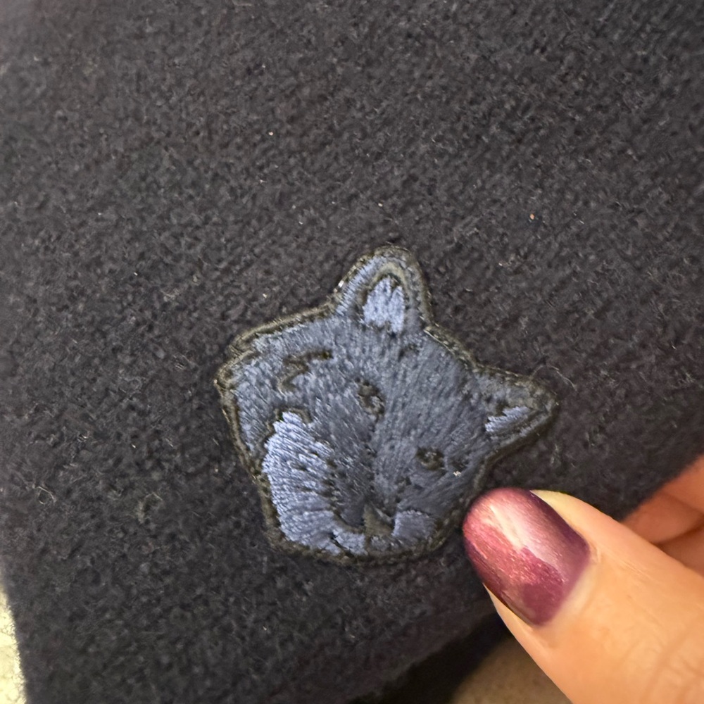 Maison Kitsune Fox Head Patch Lambswool Jumper Sw… - image 6